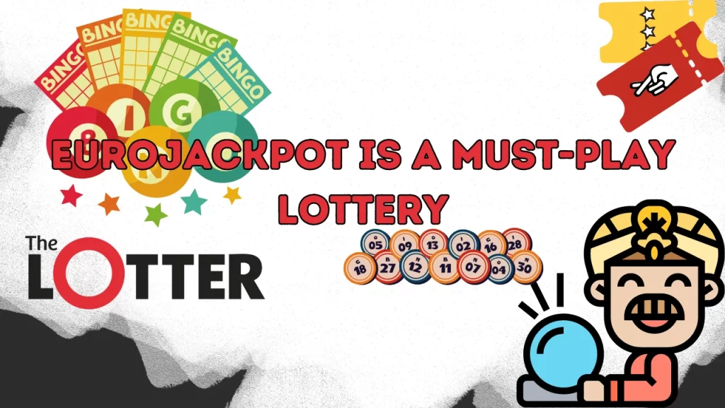 illustration text 'jackpot is a must-play lottery'