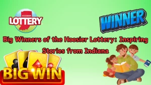 illustration text 'Big Winners of the Hoosier Lottery: Inspiring Stories from Indiana'